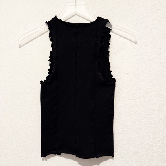 Free People Intimately Better This Way Black Scalloped Tank - Picture 5 of 5